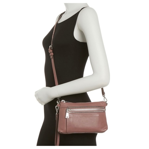 ❗️LAST 1❗️ Frye Convertible Leather Lexi Crossbody Lilac - Picture 4 of 12